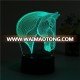 Innovative high quality led night light sensor table decoration horse head night light led