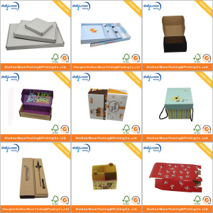 Delicate Design Printed Corrugated Paper Gift Box (AZ123116)